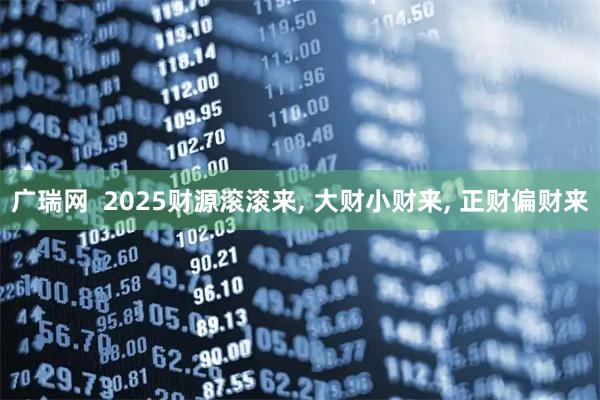广瑞网  2025财源滚滚来, 大财小财来, 正财偏财来